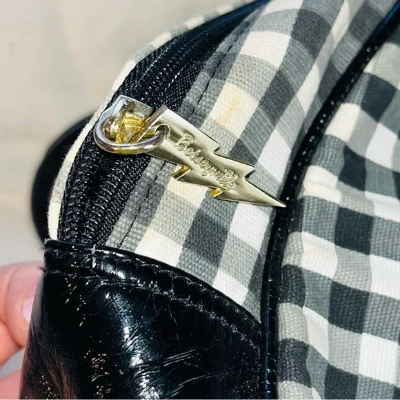 Betsey Johnson Black and White Checkered Handbag - Picture 9 of 13